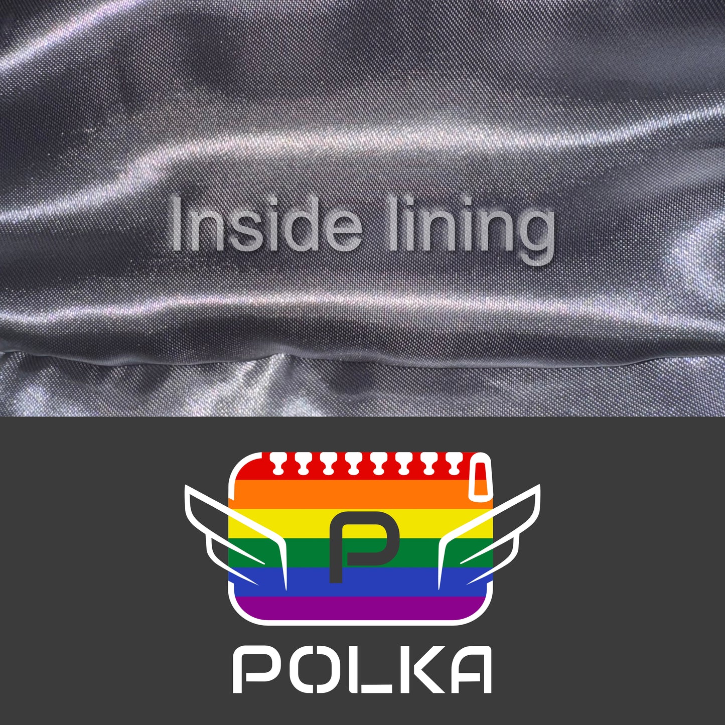 A grey cotton travel vanity bag with many Greek travel size personal hygiene products inside lgbtq+